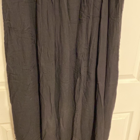 Y womens Magic solid black sleeveless lined dress size 1x - Picture 3 of 5